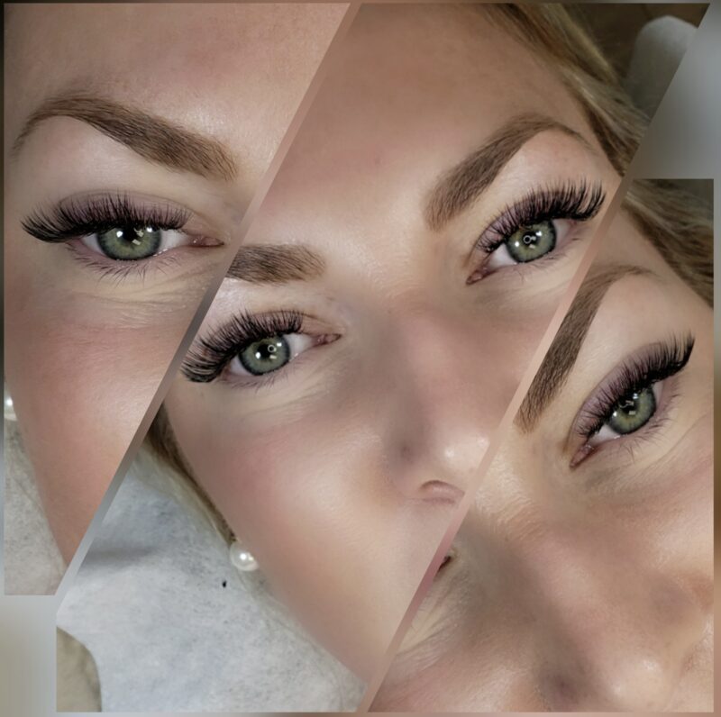 Lash and brow transformation